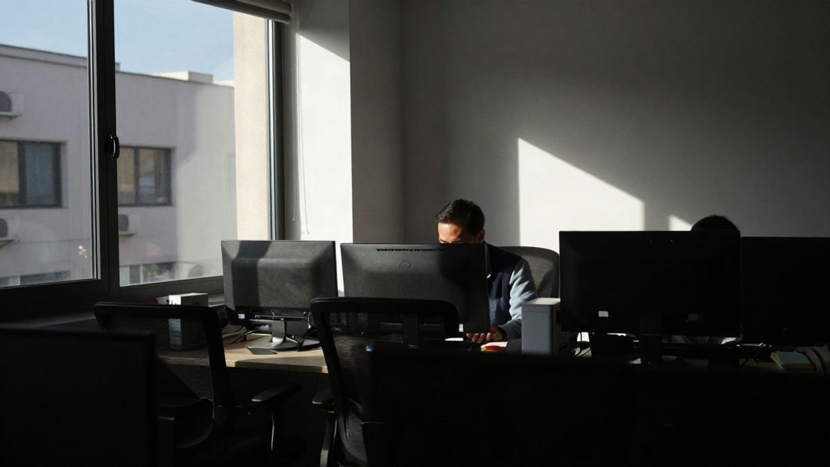 Imagen ilustrativa: oficina corporativa con luz natural, ambiente de trabajo sin personas ni elementos identificables.