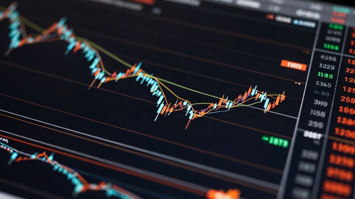Illustrative image: financial charts and stock market data, showing trends and fluctuations in an economic environment.