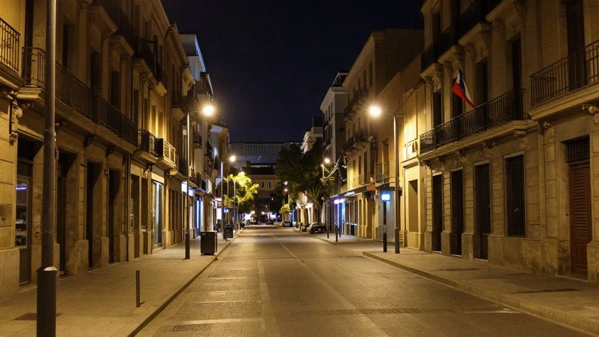 Illustrative image: night view of a city with artificial lights, representing urban infrastructure themes.