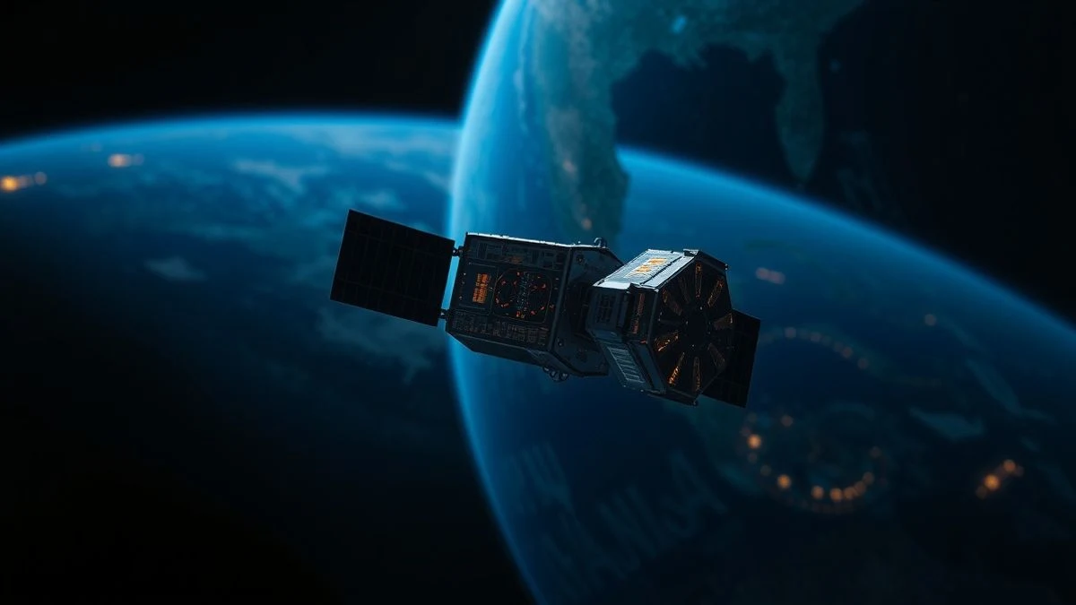 Satélite del tamaño de una caja de zapatos en órbita terrestre con sensores infrarrojos