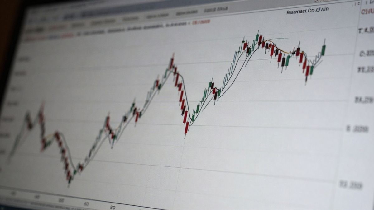 Illustrative image: stock market chart with fluctuating lines representing economic volatility.
