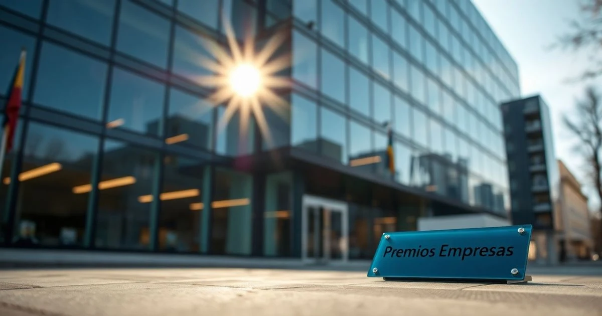 Fachada de un edificio de oficinas moderno en Rivas-Vaciamadrid con luz de atardecer