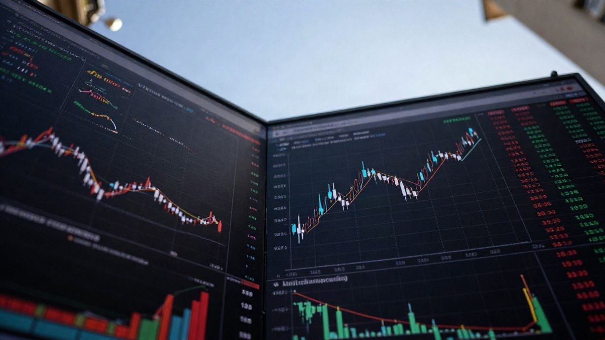 Imagen ilustrativa: representación genérica de un mercado financiero con gráficas y datos económicos en un entorno neutro