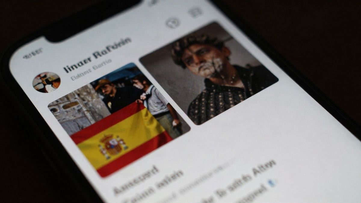 Illustrative image: a close-up of a smartphone screen displaying a chatbot interface in an abstract digital environment.