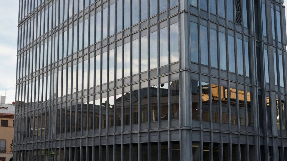 Illustrative image: panoramic view of a modern office building, symbolising retirement planning.