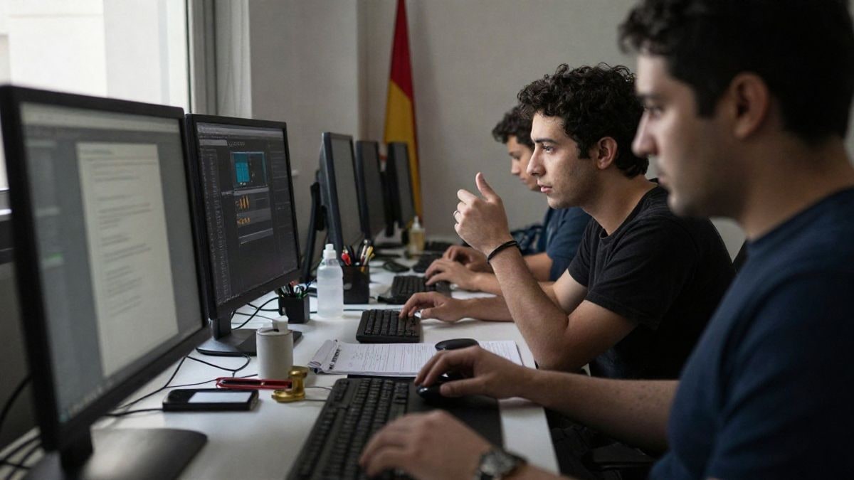 Illustrative image: a professional workspace reflecting the combination of technological and human skills, with no identifiable people or elements.