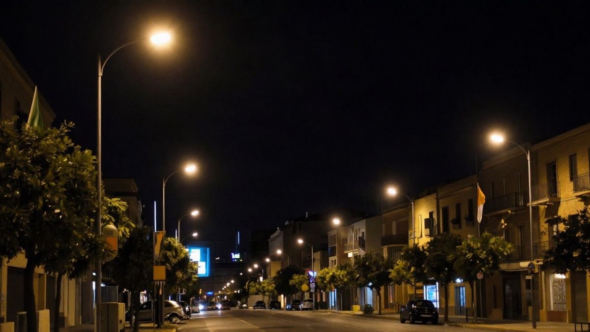 Imagen ilustrativa: escena nocturna con luces artificiales en una ciudad, simbolizando el mercado inmobiliario