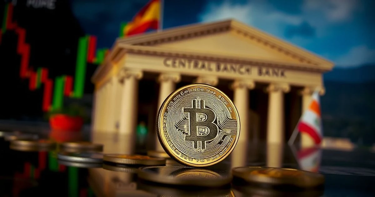 Moneda de dólar neozelandés con gráfico de materias primas y edificio del banco central de fondo