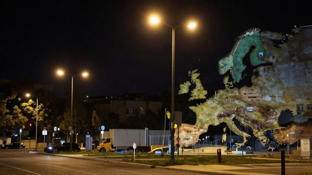 Imagen ilustrativa: escena nocturna con luces artificiales que simboliza la problemática del suministro de energía en Europa.